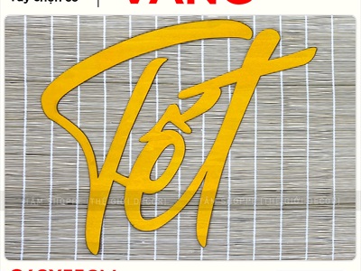 Chữ Tết thư pháp cỡ lớn bằng gỗ 55 - 70cm Kiểu 2 [Gỗ nhẹ - 1 - 2 lớp] CHU-GO-21